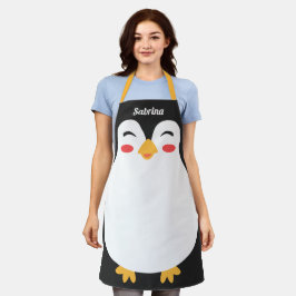 Cute Penguin Face Funny All-Over Print Schort