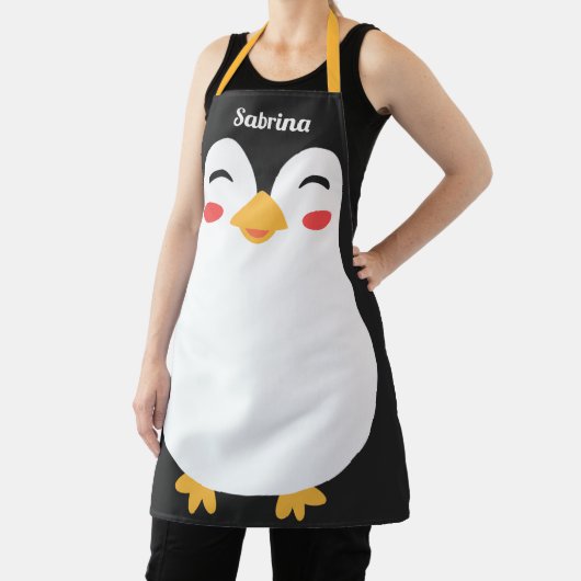 Cute Penguin Face Funny All-Over Print Schort (Insitu)