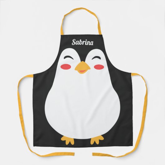 Cute Penguin Face Funny All-Over Print Schort (Voorkant)
