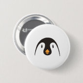 Cute Penguin Face Ronde Button 5,7 Cm (Voorkant /achterkant)