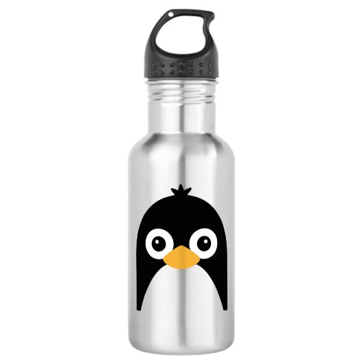 Cute Penguin Face Waterfles (Voorkant)