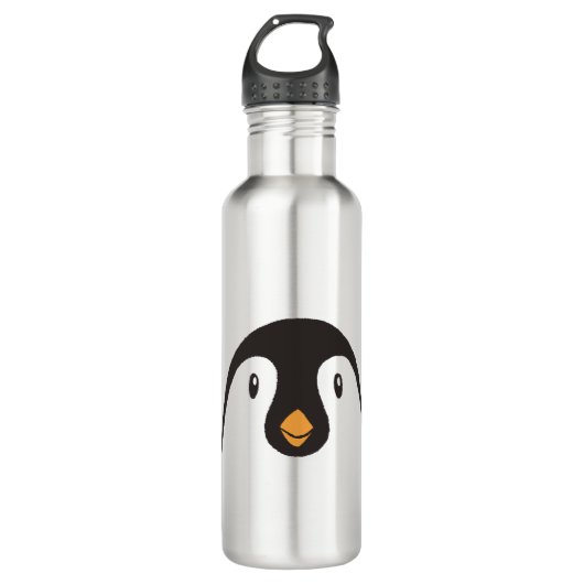 Cute Penguin Face Waterfles (Voorkant)