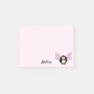 Cute Penguin Fairy Princess DIY Jouw naam Post-it® Notes