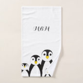 Cute Penguin Family Bad Handdoek (Handdoek)