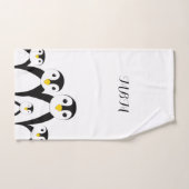 Cute Penguin Family Bad Handdoek (Handdoek)