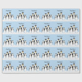 Cute Penguin Family Cadeaupapier (Vlak)