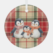 Cute Penguin Family Christmas Ornament  (Voorkant)