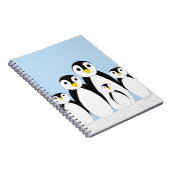 Cute Penguin Family Notitieboek (Rechterzijde)