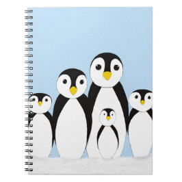 Cute Penguin Family Notitieboek
