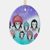 Cute Penguin Family Ornament (Rechts)