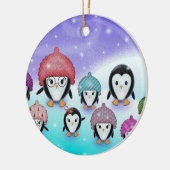 Cute Penguin Family Ornament (Links)