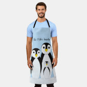 Cute Penguin Family Schort (Gedragen)