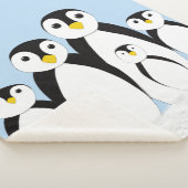 Cute Penguin Family Sherpa Deken (3/4)