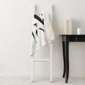 Cute Penguin Family Sherpa Deken (In situ)