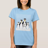 Cute Penguin Family T-shirt (Voorkant)
