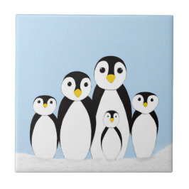 Cute Penguin Family Tegeltje