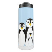 Cute Penguin Family Thermosbeker (Voorkant)