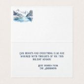 Cute Penguin Family Warm Hearts Christmas Card Kaart (Binnenkant ongevouwen)