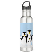 Cute Penguin Family Waterfles (Voorkant)