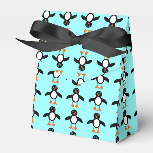 Cute Penguin Favor Box Bedankdoosjes (Voorkant Zijde)