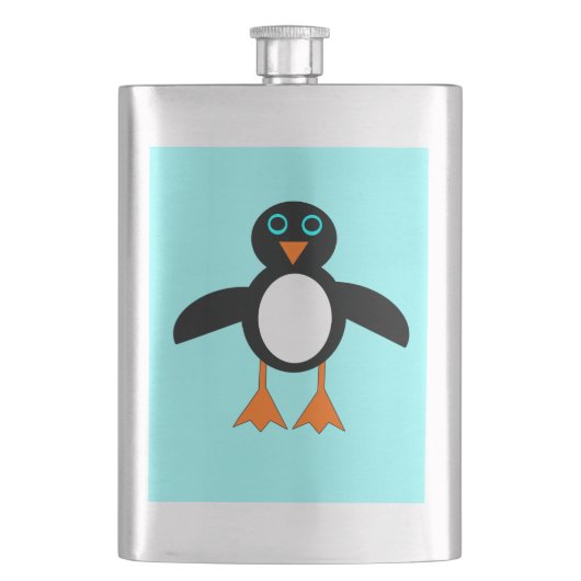 Cute Penguin Flasks Heupfles (Voorkant)