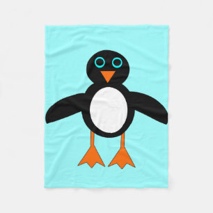 Cute Penguin Fleece Blanket Deken