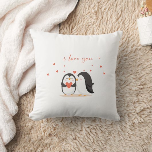 Cute Penguin  - For Anniversary I Love You Kussen (Deken)