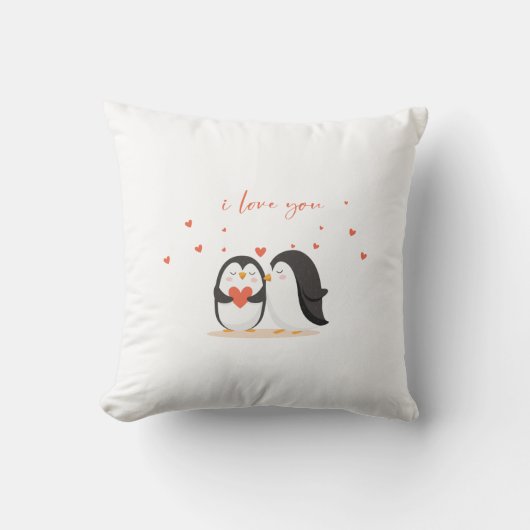 Cute Penguin  - For Anniversary I Love You Kussen (Voorkant)
