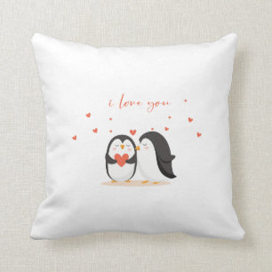 Cute Penguin  - For Anniversary I Love You Kussen