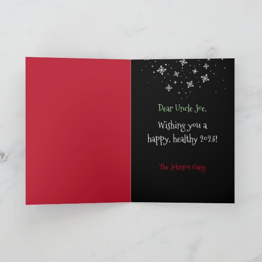 Cute Penguin Funny 2020 Wiskunde Problem Quote on  Feestdagen Kaart (Binnen)