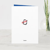 Cute Penguin Funny 2020 Wiskunde Problem Quote on Feestdagen Kaart (Achterkant)