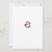 Cute Penguin Funny 2021 Wiskunde Problem Holiday C Kaart (Achterkant)