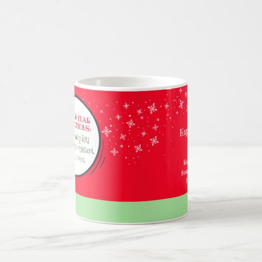 Cute Penguin Funny New Year Resolution Coffee Mok (Center)