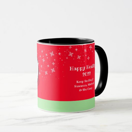 Cute Penguin Funny New Year Wiskunde Probleem Quot Mok (Voorkant rechts)