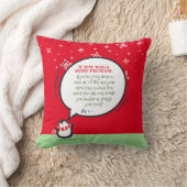 Cute Penguin Funny Nieuwjaarscitaat Wiskunde  Kussen (Deken)