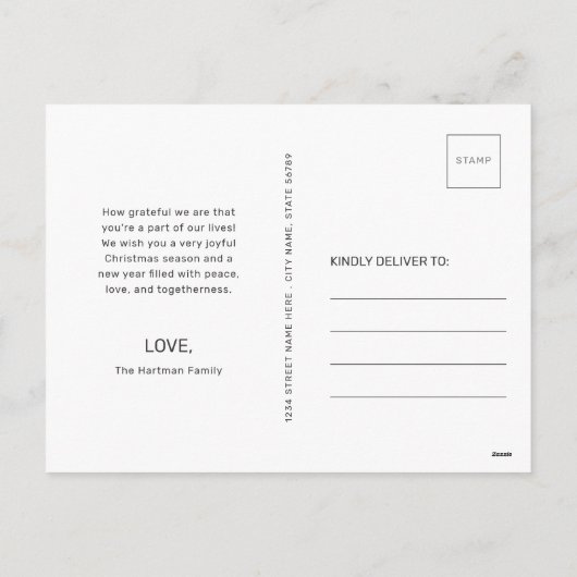 Cute Penguin Funny Penguin-ing Kerstmis Feestdagenkaart (Achterkant)