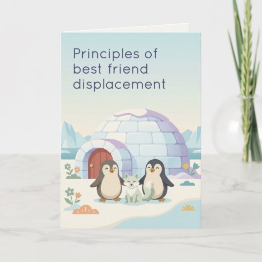 Cute Penguin Fur Baby | Dry Humour New Pet Kaart (Voorkant)