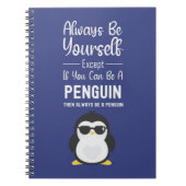 Cute Penguin Gift Animal Cartoon Funny Bird Winter Notitieboek (Voorkant)