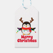 Cute Penguin Gift Labels Cadeaulabel (Voorkant)