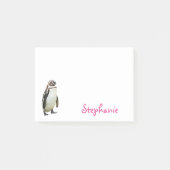Cute Penguin Girly Name Post-it® Notes (Voorkant)