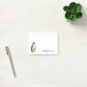 Cute Penguin Girly Name Post-it® Notes (Kantoor)