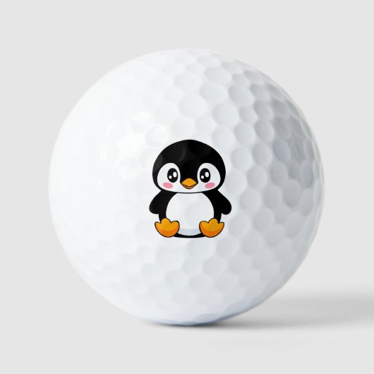 Cute Penguin Golfballen (Voorkant)