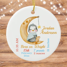 Cute Penguin Half Moon Baby Stats