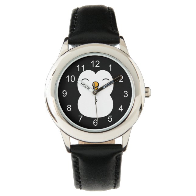 Cute Penguin Horloge (Voorkant)