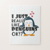 Cute Penguin... hou ik echt van pinguïns. Legpuzzel (Verticaal)