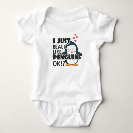 Cute Penguin... hou ik echt van pinguïns. Romper (Voorkant)