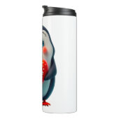 Cute penguin I love you  Thermosbeker (Geroteerd rechts)