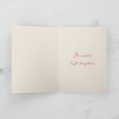 Cute Penguin I Love You Valentine's Day Card Feestdagen Kaart (Binnen)