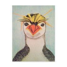 Cute Penguin Illustration Briefkaart