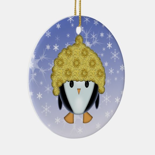 Cute Penguin in Pet Ornament (Rechts)